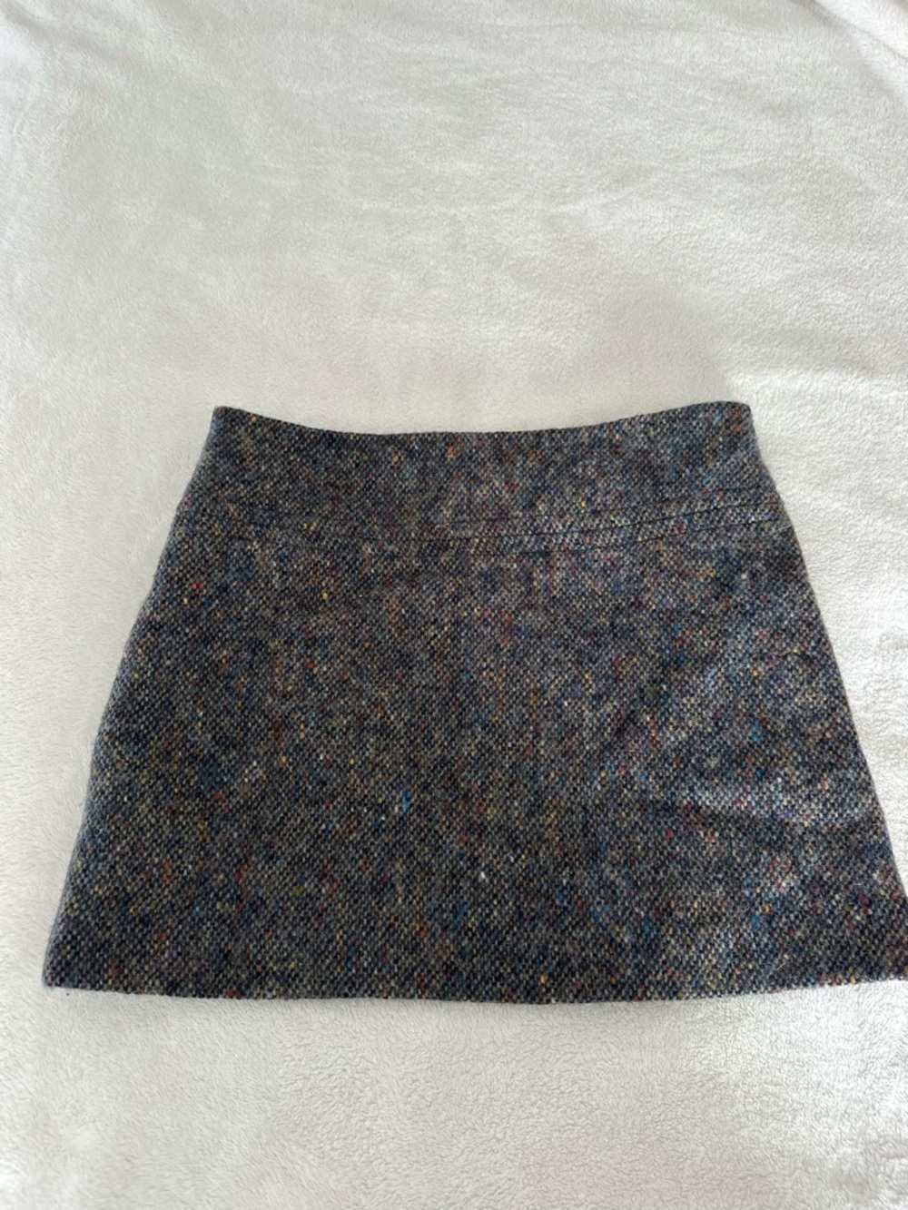Theory Tweed A-Line Mini Skirt - Multicolor Speckle